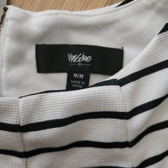 MOSSIMO | Black and white striped peplum top - Picture 5 of 6